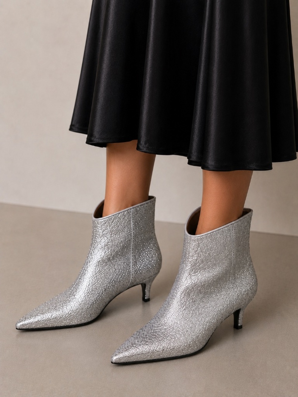 ON 34TH Glitter Ankle Boots